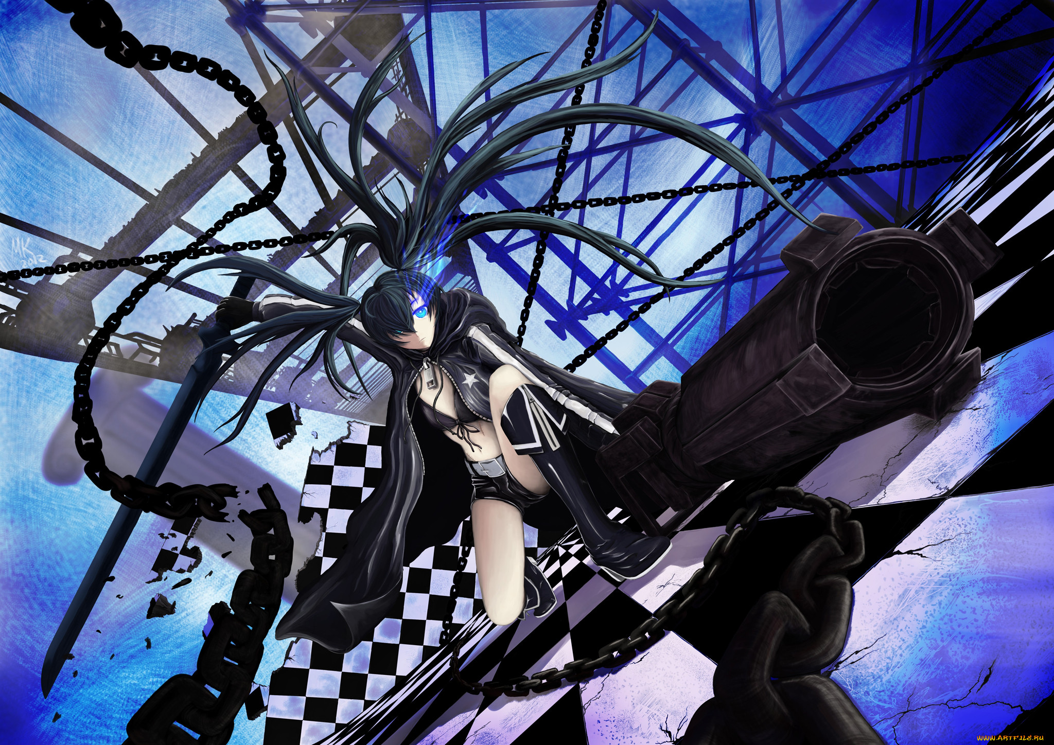 Black rock shooter картинки